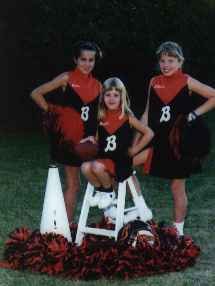 The Graham Cheerleaders ....  (l to r)Nicki, Mollie, Kristin!